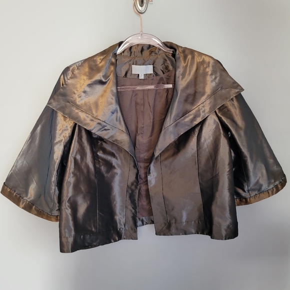 Badgley Mischka Iridescent Wrap Shrug Women's Size 6 - Picture 1 of 7